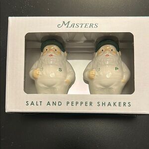 Masters White Salt and Pepper Shakers